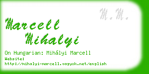 marcell mihalyi business card